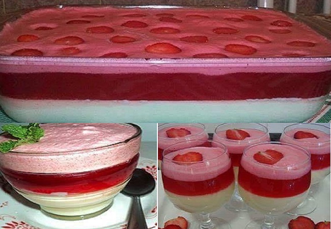 Creme de leite condensado com gelatina muito fácil